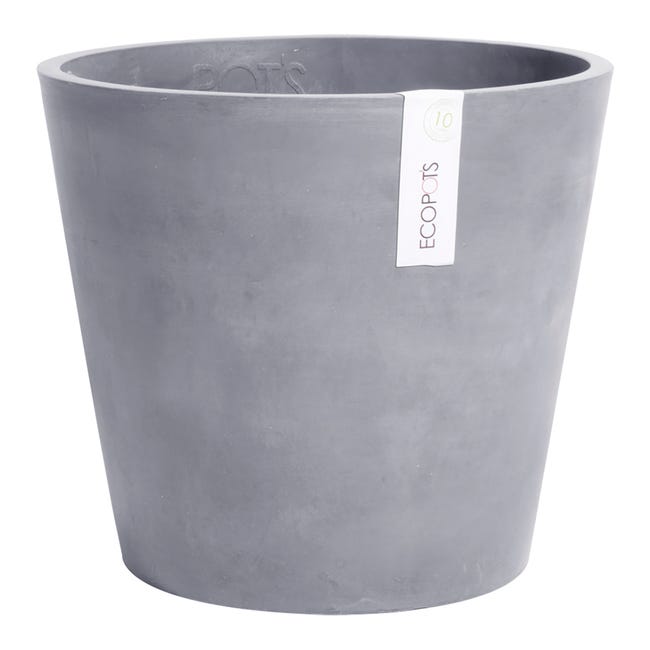 Leroymerlin Vaso per piante e fiori AMSTERDAM ECOPOT'S in resina grigio H 26.5 cm Ø 30 cm Discount Store per i nuovi prodotti