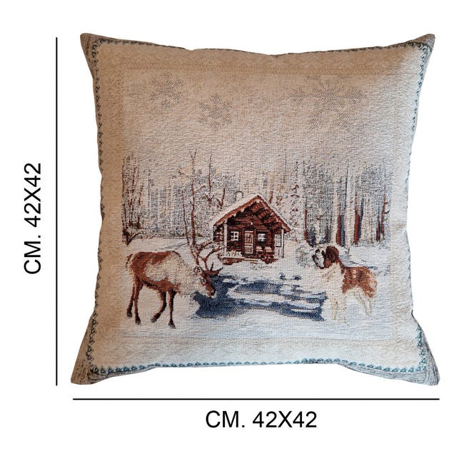 Leroymerlin Cuscino Laggan beige 42 x 42 cm Italia