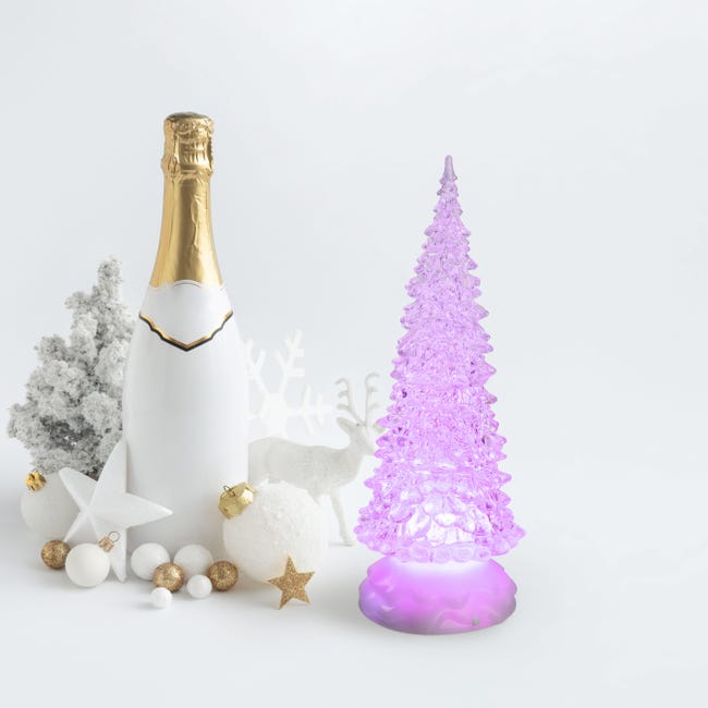 Leroymerlin Albero luminoso ghiaccio multicolore H 27 cm Nuovo