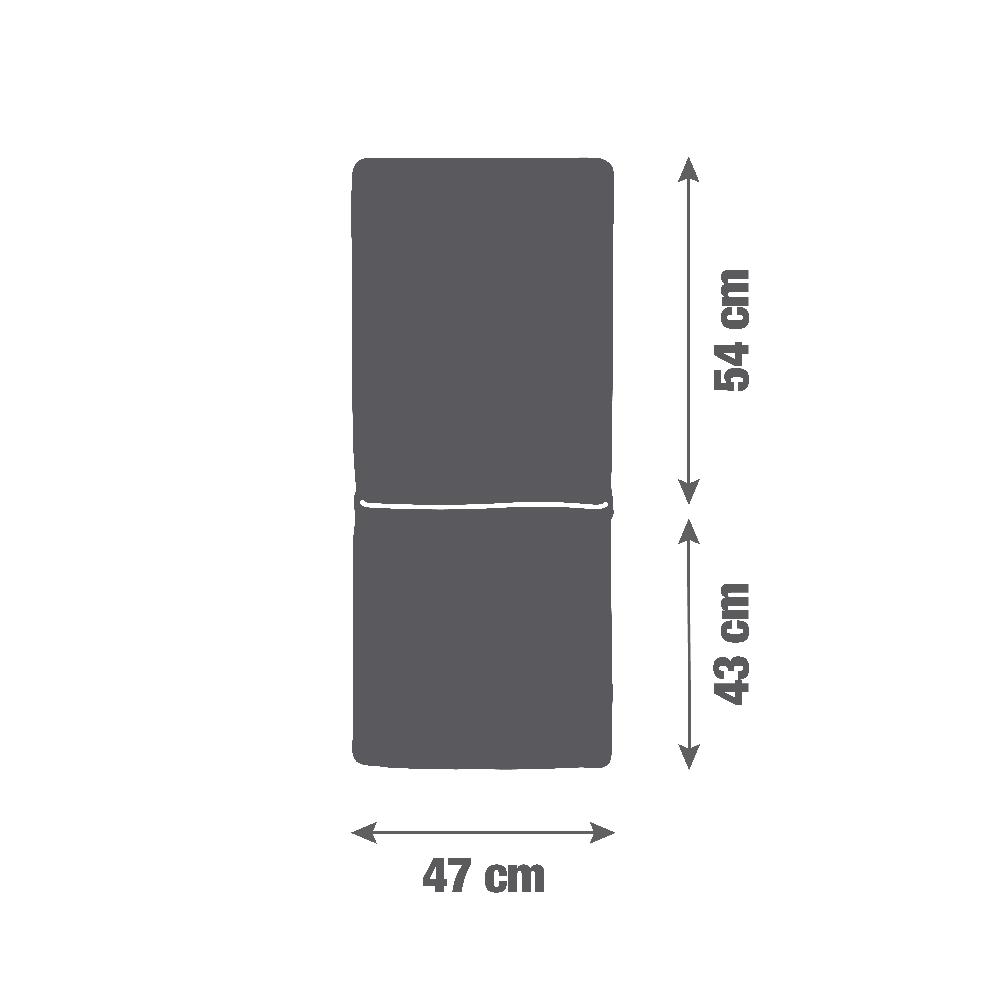 Leroymerlin Cuscino per sedia a sdraio in poliestere BIGREY verde 97 x 47 x Sp 3 cm Qualità
