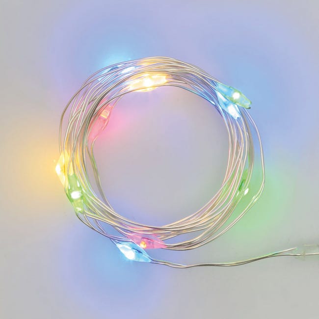 Leroymerlin Catena luminosa 10 lampadine LED multicolore Micro 1 m Vendita