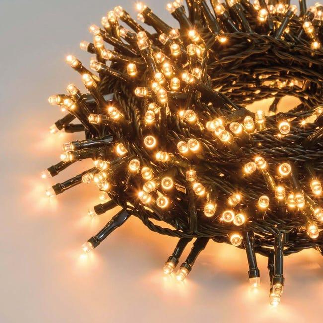 Leroymerlin Catena luminosa 180 lampadine LED bianco caldo tradizionale 7.2 m Promozione