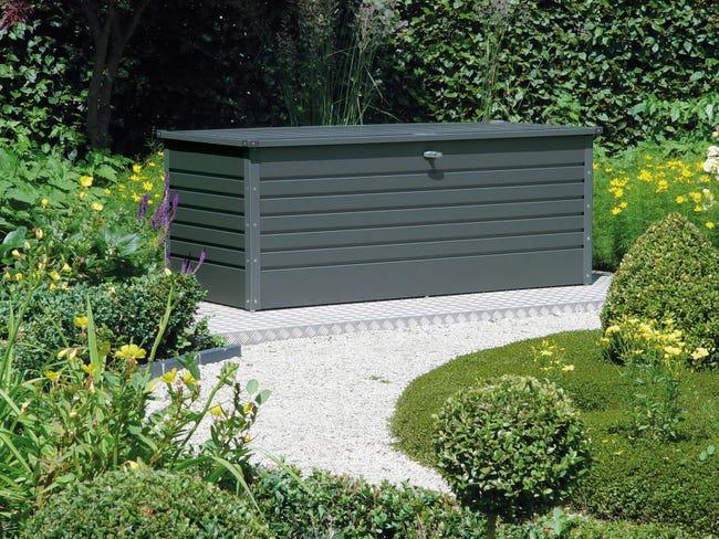 Leroymerlin Baule BIOHORT 130 in acciaio grigio scuro L 134 x H 71 x P 62 cm Spedizione Gratuita