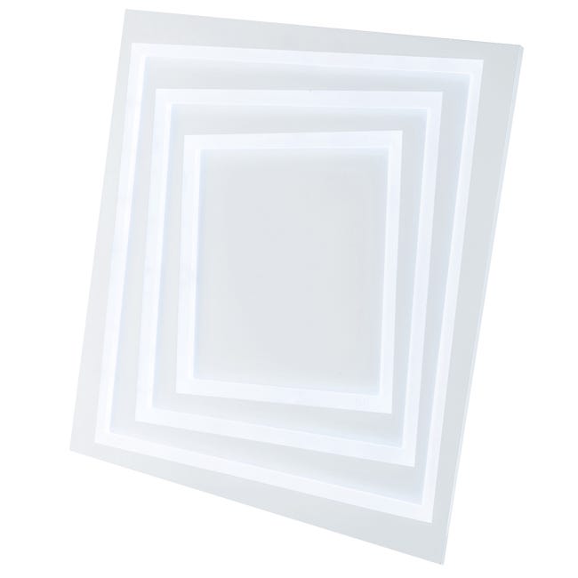 Leroymerlin Plafoniera LED design Kundili bianco 5.5x5.6 cm luce con 3 temperature di colore dimmerabile 8800 lumen INSPIRE Prezzo Ridotto