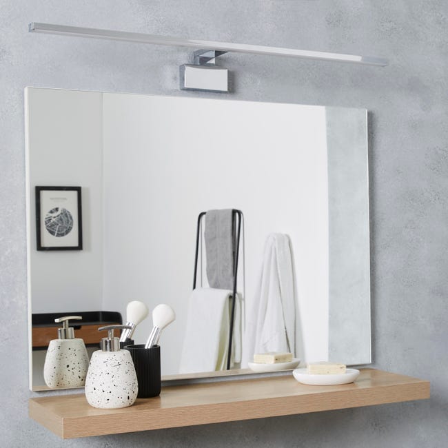 Leroymerlin Applique LED bagno moderno Slim 80 cromo INSPIRE In Vendita