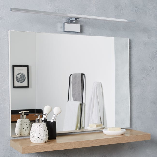 Leroymerlin Applique LED bagno moderno Slim 80 cromo INSPIRE In Vendita