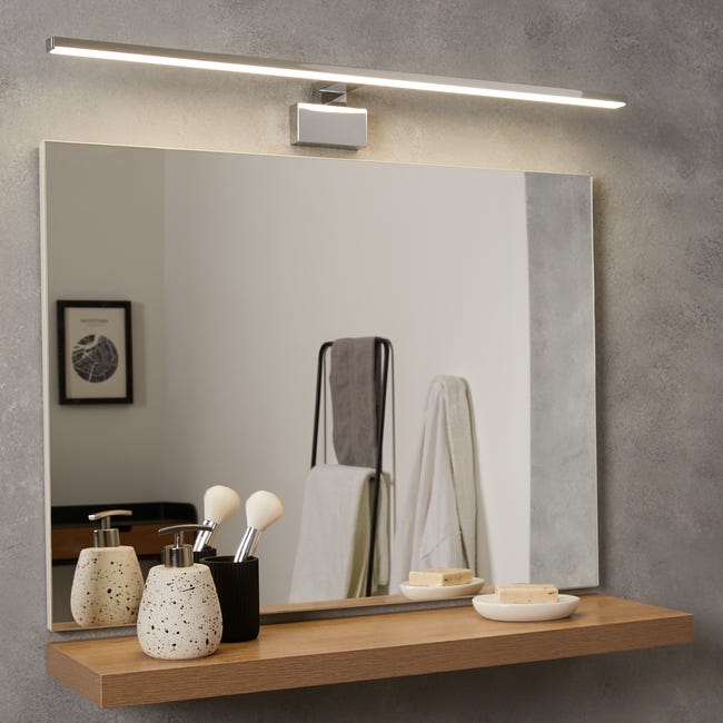 Leroymerlin Applique LED bagno moderno Slim 80 cromo INSPIRE In Vendita