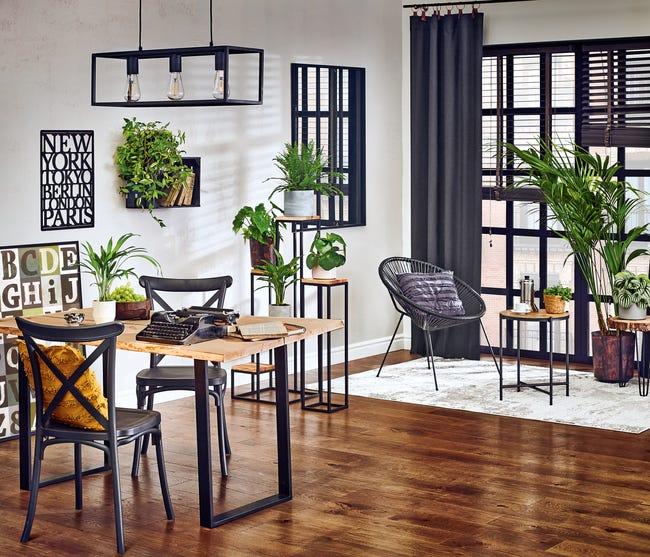 Leroymerlin Lampadario Design Eldrick nero 3x E27 INSPIRE Offerte