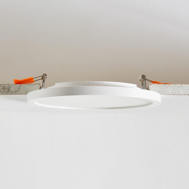 Leroymerlin Plafoniera LED Manoa tondo bianco foro incasso 20.5 cm luce cct regolazione da bianco caldo a bianco freddo Nuova