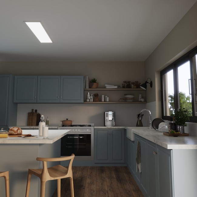 Leroymerlin Pannello LED Anvik bianco 30x120 cm INSPIRE Luce bianco naturale 4000 LUMEN Moda