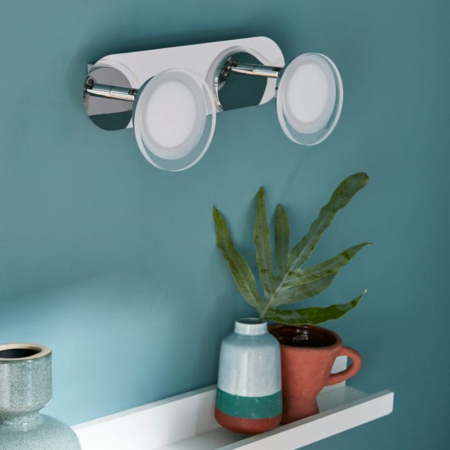 Leroymerlin Faretto decorativo con fonte luminosa LED Loob New cromo 2xINSPIRE Prezzo di fabbrica