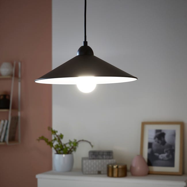 Leroymerlin Lampadario Industriale Braga nero E27 INSPIRE Offerta speciale