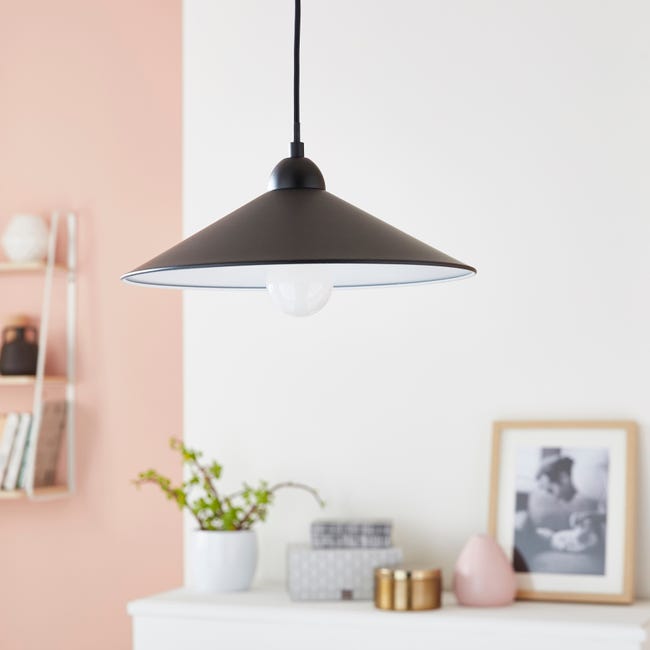 Leroymerlin Lampadario Industriale Braga nero E27 INSPIRE Offerta speciale