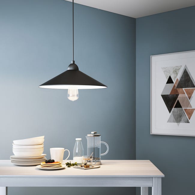 Leroymerlin Lampadario Industriale Braga nero E27 INSPIRE Offerta speciale
