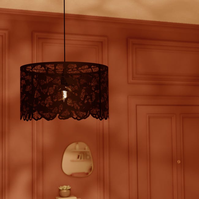 Leroymerlin Lampadario Glamour Marotta nero E27 INSPIRE Comprare a buon mercato