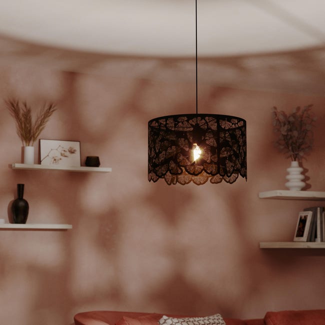 Leroymerlin Lampadario Glamour Marotta nero E27 INSPIRE Comprare a buon mercato