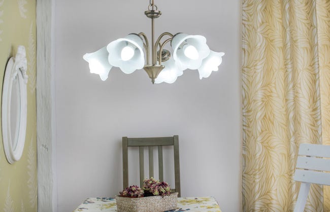 Leroymerlin Lampadario Neoclassico Victoria oro cristallo 5x E14 INSPIRE Flash Sale