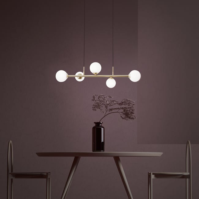 Leroymerlin Lampadario Glamour Callas dorato 5x G9 INSPIRE Shopping online
