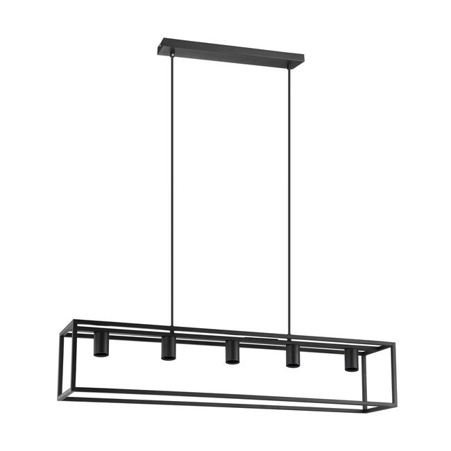 Leroymerlin Lampadario Design Eldrick nero 5x E27 INSPIRE Vendite stagionali
