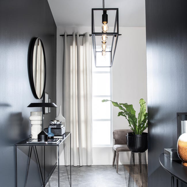 Leroymerlin Lampadario Design Eldrick nero 5x E27 INSPIRE Vendite stagionali