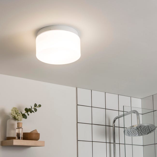 Leroymerlin Plafoniera bagno moderno No name 2 x E27 bianco Ø 12 cm x Smaltimento dello stoccaggio