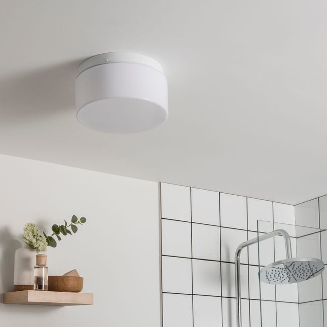 Leroymerlin Plafoniera bagno moderno No name 2 x E27 bianco Ø 12 cm x Smaltimento dello stoccaggio