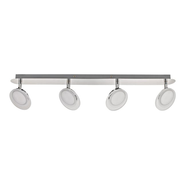 Leroymerlin Faretto decorativo con fonte luminosa LED Loob New cromo 4xINSPIRE Offerta migliore