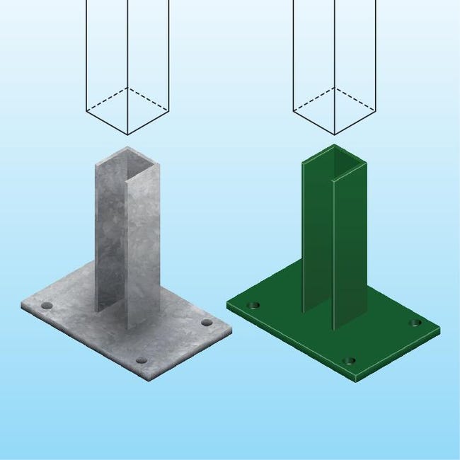 Leroymerlin Piastra di montaggio in ACCIAIO FERRO BULLONI rettangolare H 21 cm x L 10 cm x L 15 cm galvanizzato Bestseller