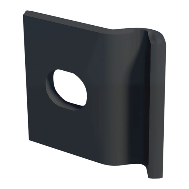 Leroymerlin Piastra di montaggio in ACCIAIO FERRO BULLONI Medium 10 pz H 1 cm x L 3 2 cm x L 3 2 cm grigio