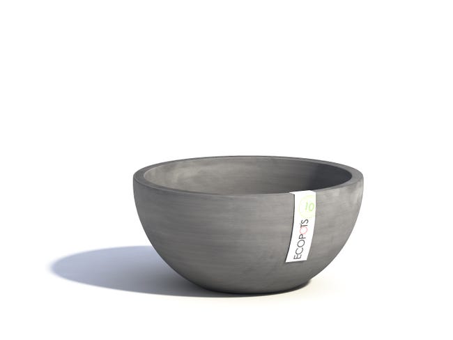 Leroymerlin Vaso per piante e fiori BRUSSELS ECOPOT'S in polipropilene grigio H 14 cm Ø 30 cm Prezzo basso