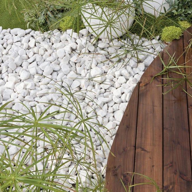 Leroymerlin Ciottolo 25/40 bianco carrara 20 kg