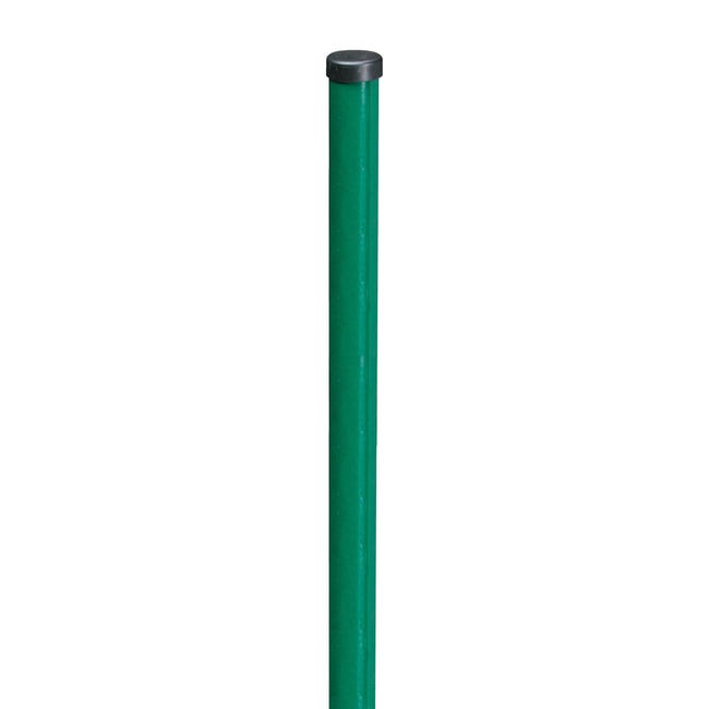 Leroymerlin Palo in ACCIAIO FERRO BULLONI Medium tondo Ø 48 mm H 175 cm x verde Sostegno trimestrale