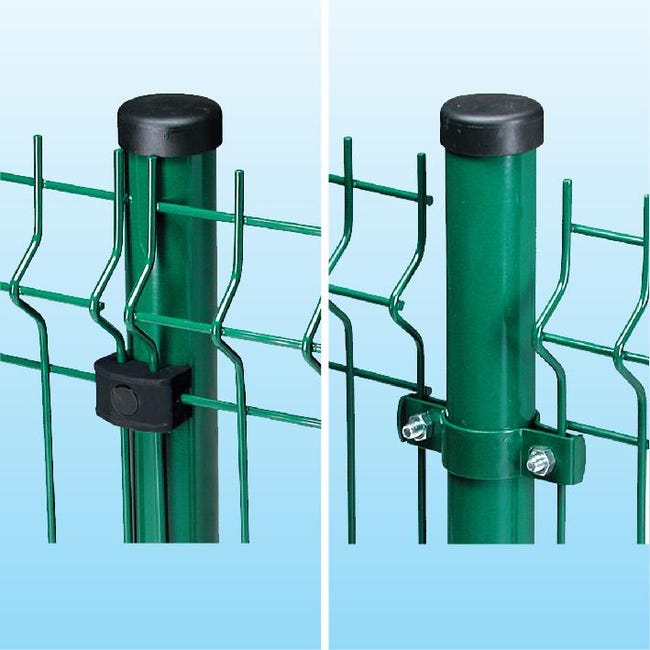 Leroymerlin Palo in ACCIAIO FERRO BULLONI Medium tondo Ø 48 mm H 175 cm x verde Sostegno trimestrale
