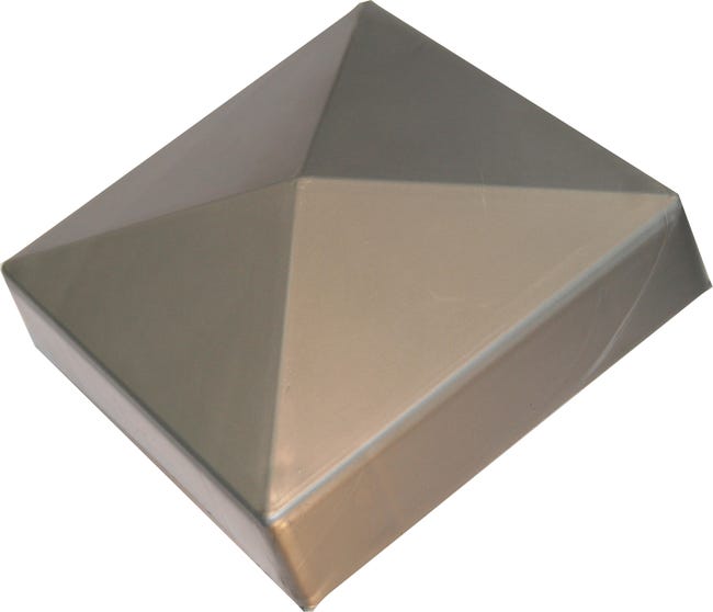 Leroymerlin Terminale per palo quadrato in pvc Grigio H 3 x L 7 x P 7 cm 50% di sconto con spedizione gratuita