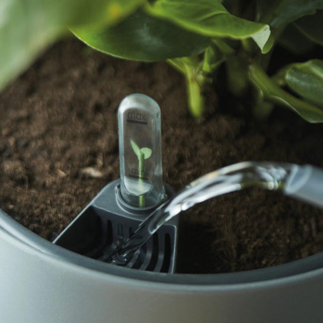 Leroymerlin Vaso con supporto ELHO Auto-irrigante in polipropilene nero H 39 cm Ø 42.8 cm Limitato a 3 giorni