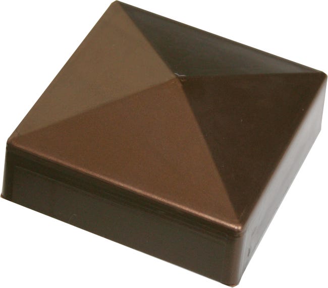 Leroymerlin Terminale per palo quadrato in pvc Rame H 3 x L 9 x P 9 cm Sconti questo mese