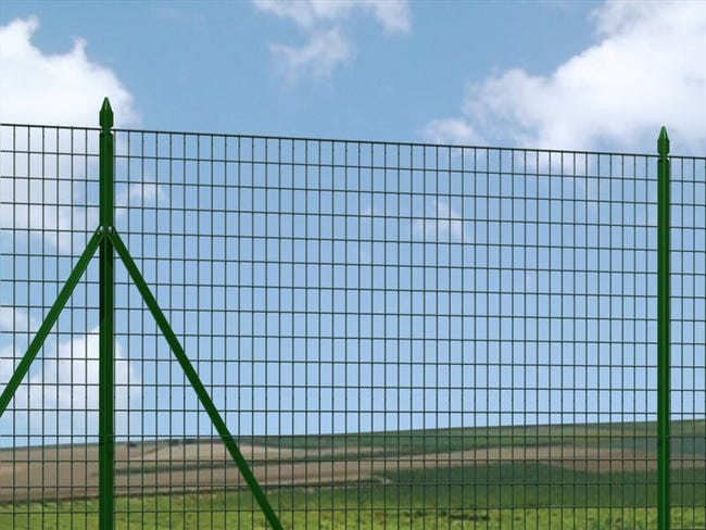 Leroymerlin Palo in ACCIAIO FERRO BULLONI plastificato a t H 150 cm x L 3 cm x L 3 cm verde In Linea