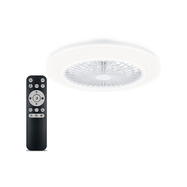 Leroymerlin Ventilatore da soffitto Amigo Led Cielo stellato DC 6500LM bianco Ø 57.7 cm PHILIPS IP20 Spedizione Gratuita