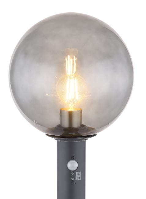 Leroymerlin Lampione da giardino con sensore di movimento Ossy H 100 cm grigio IP44 GLOBO Acquista Ora