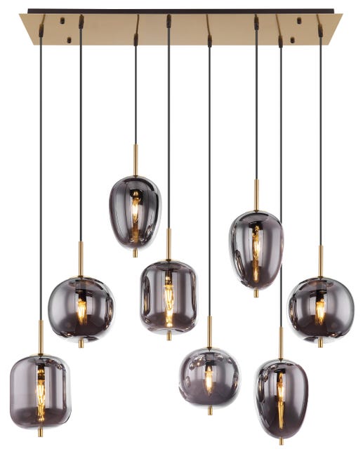 Leroymerlin Lampadario Moderno Blacky I 8x E14 GLOBO Fino Al -60%