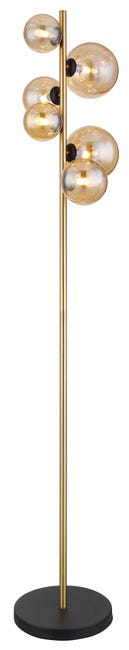 Leroymerlin Lampada da terra Riha dorato H 155cm 6 luci 350 LUMEN Convenienza