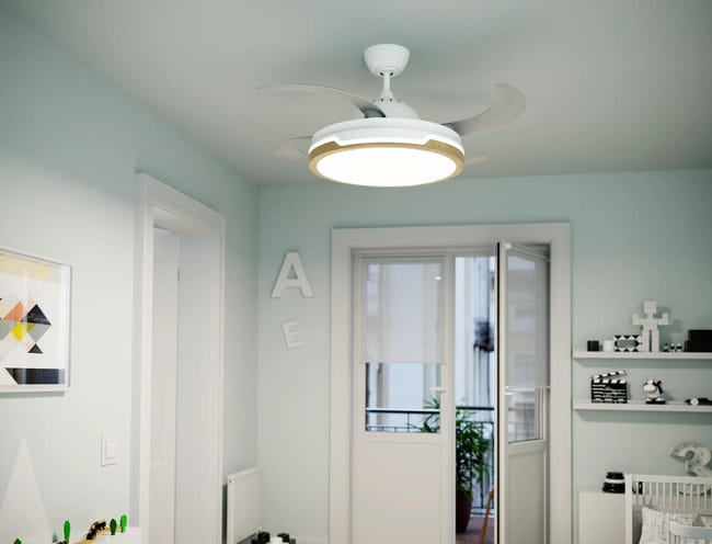 Leroymerlin Ventilatore da soffitto Yang bianco Ø 107 cm CCT SULION IP20 Hotsell