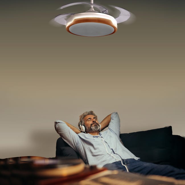 Leroymerlin Ventilatore da soffitto Yang bianco Ø 107 cm CCT SULION IP20 Hotsell