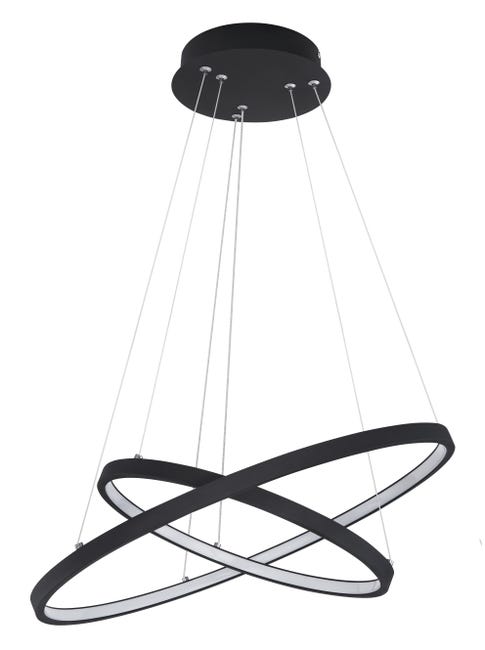 Leroymerlin Lampadario LED moderno Ralph nero luce calda 1500 lumen GLOBO Vendita Economica