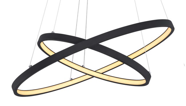 Leroymerlin Lampadario LED moderno Ralph nero luce calda 1500 lumen GLOBO Vendita Economica