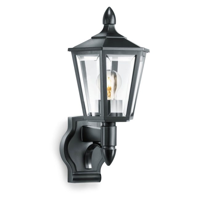 Leroymerlin Applique moderno da esterno Lant nero con sensore di movimento STEINEL IP44 Vendite Flash