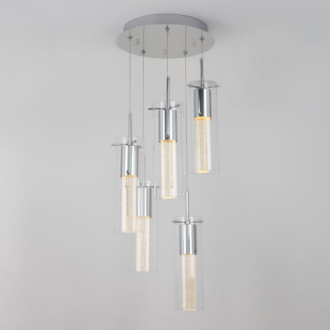Leroymerlin Lampadario Moderno Spiral 5x GU10 ARTIKA In Saldo