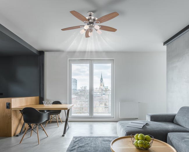 Leroymerlin Ventilatore da soffitto JERRY faggio Ø 130 cm GLOBO IP20 Spedizione gratuita