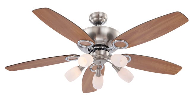 Leroymerlin Ventilatore da soffitto JERRY faggio Ø 130 cm GLOBO IP20 Spedizione gratuita