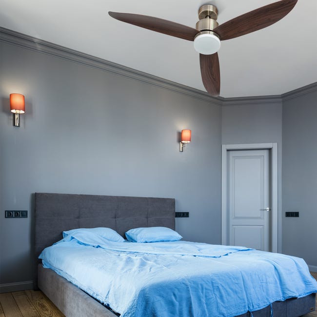Leroymerlin Ventilatore da soffitto CIES PLUS marrone Ø 132 cm dimmerabile ARTE CONFORT IP20 Negozio online di fabbrica